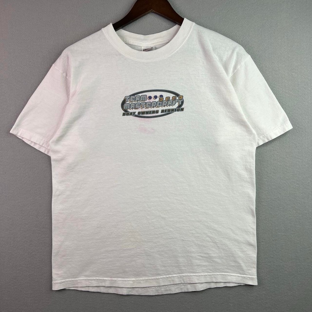 2002 Team Mastercraft Boat Owners Reunion White Tee Shirt M